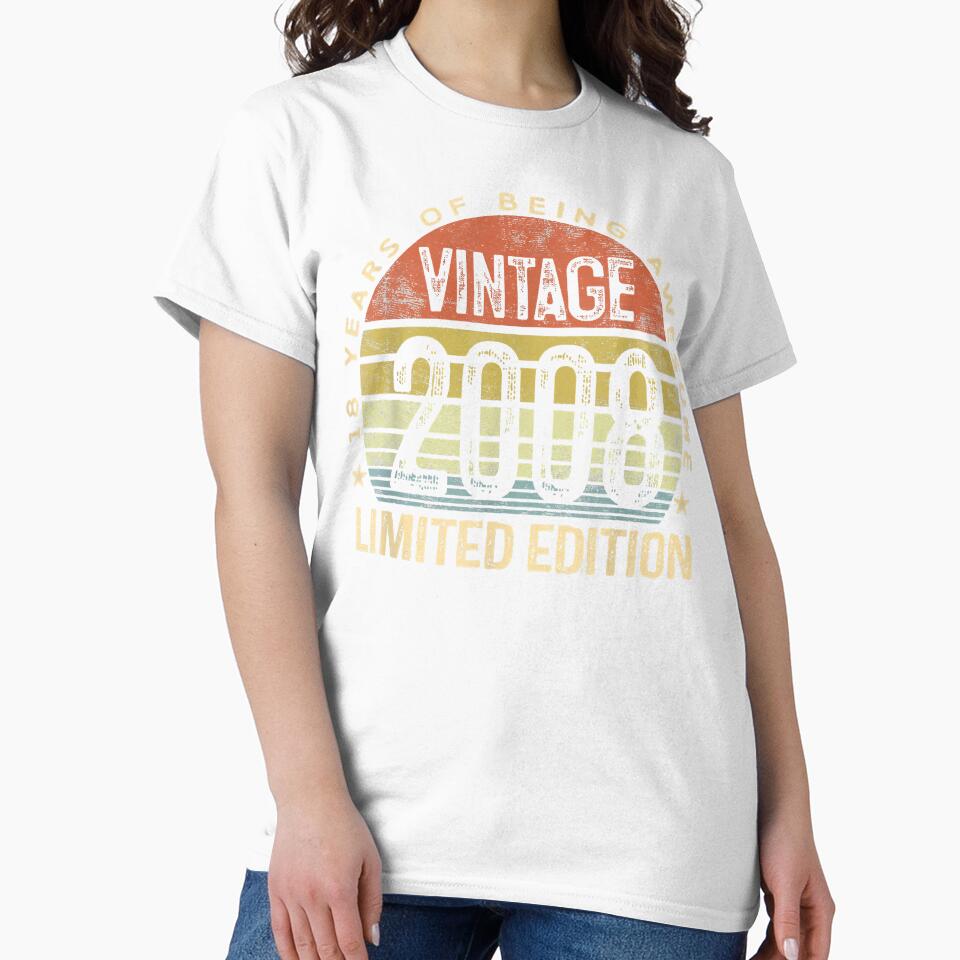 Vintage 2008 Limited Edition 18 Year Old 18Th Birthday T Shi by sudohoconline