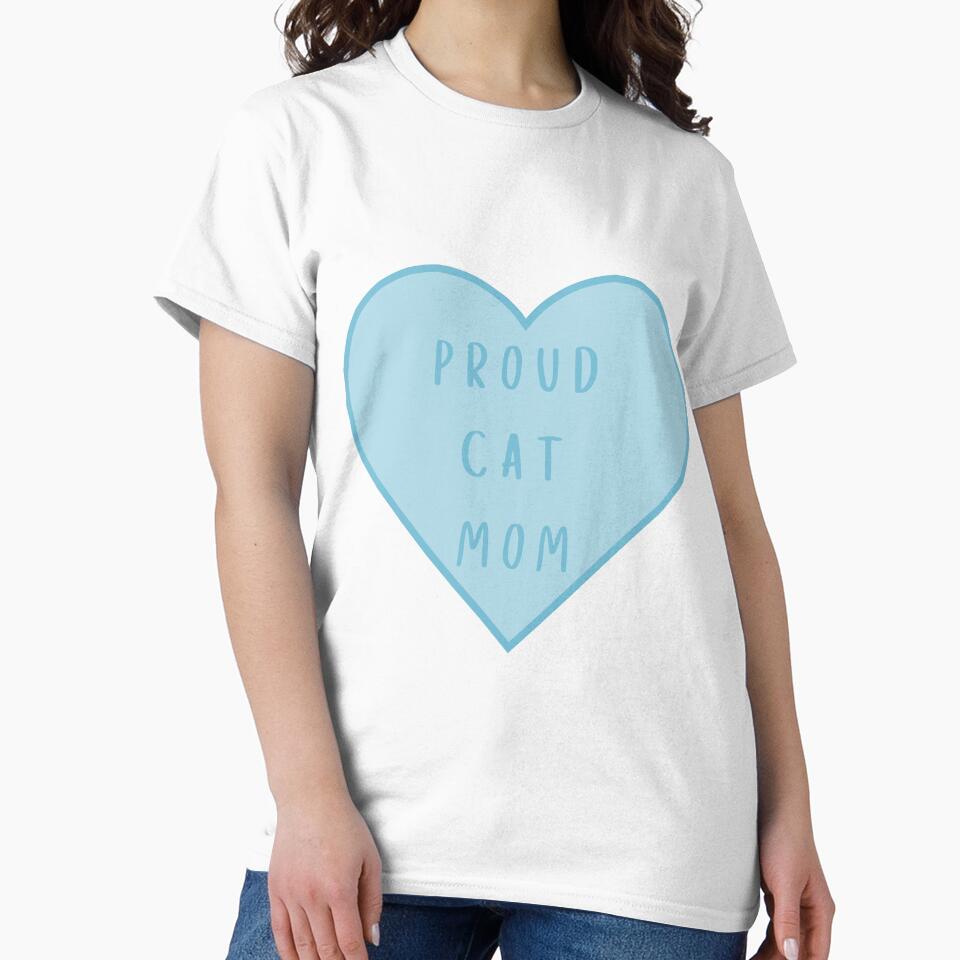 Proud Cat Mom Blue by helenmaria- T-Shirts, Hoodie, Sweatshirt | BlankRebels.com (Image 2)