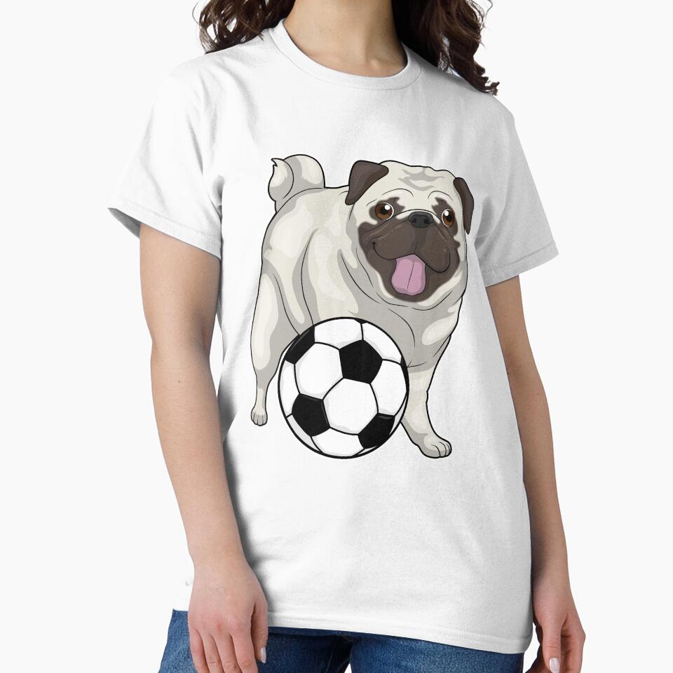 Pug Soccer player Soccer by Snabdesign84