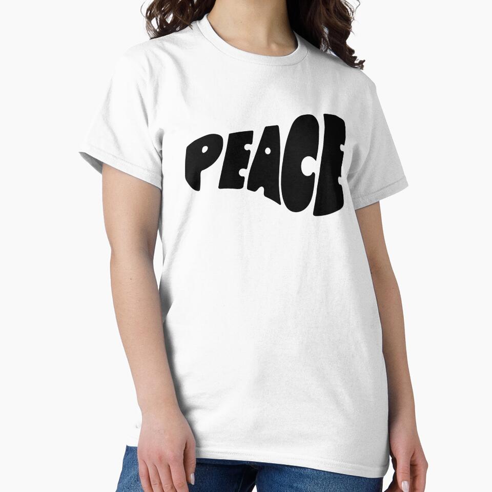 Peace Black by wordznart T-Shirts, Hoodie, Sweatshirt | BlankRebels.com (Image 2)