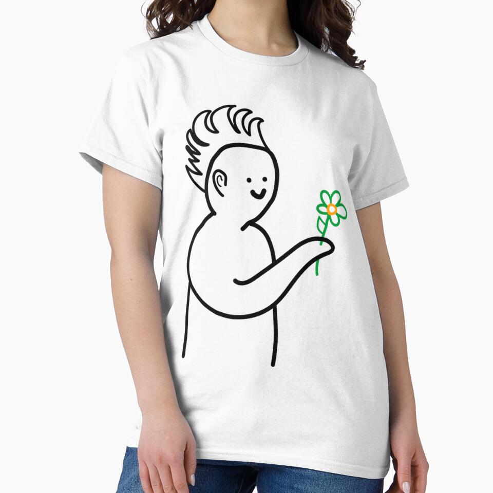 Boy Holding A Flower by surfcotcam T-Shirts, Hoodie, Sweatshirt | BlankRebels.com (Image 2)