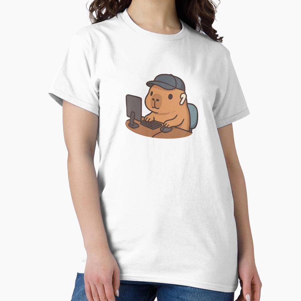 Capybara Gamer Kawaii – Gaming Vibes Only by Andreadebole94 T-Shirts, Hoodie, Sweatshirt | BlankRebels.com (Image 2)
