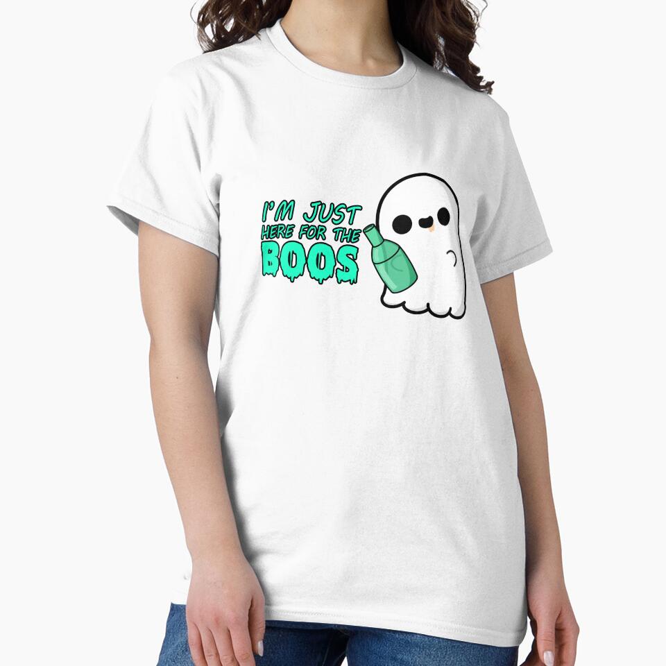Cute Cartoon Ghost|| I'm Just Here for the Boos || Kawaii Halloween by cookingwithten