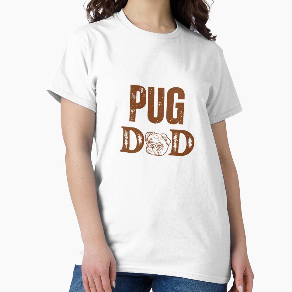 pug dad by DeluxBee T-Shirts, Hoodie, Sweatshirt | BlankRebels.com (Image 2)