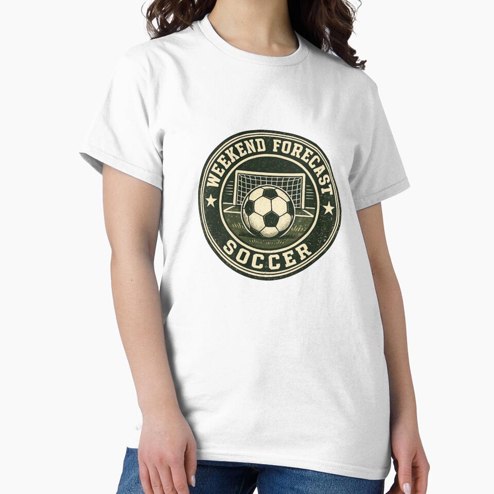 Weekend Forecast Soccer Vintage Badge by EastEndTownie