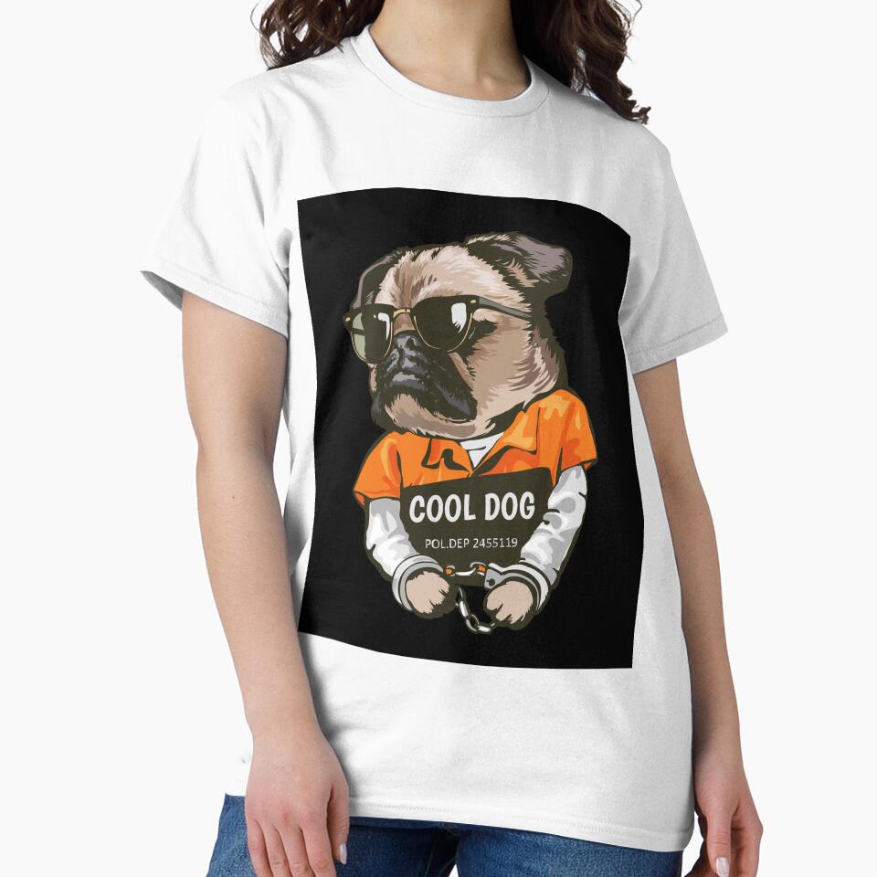 cool dog t-shirt by satya881