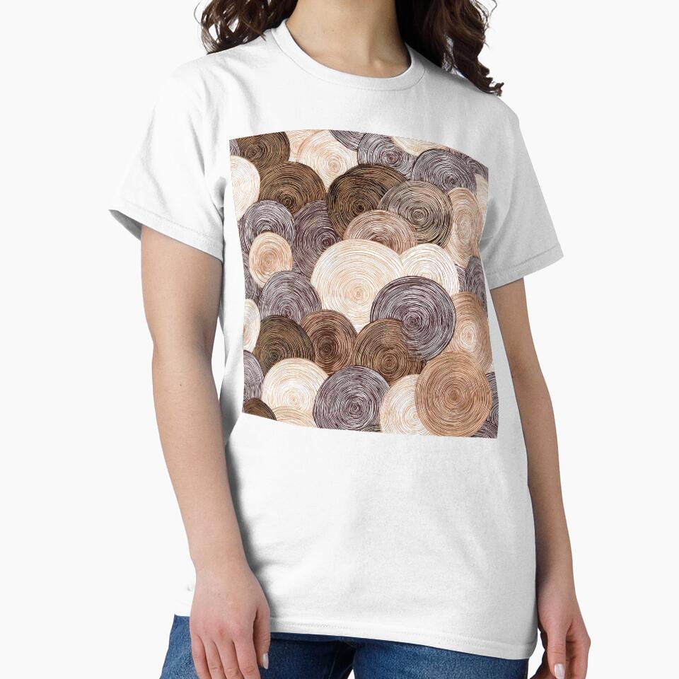Boho Earthtones, Cream, And Cinnamon Latte Hues Abstract by DEC02