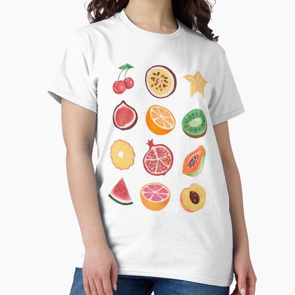 Fruit Watercolor | Vegetarian gifts by WycWycCo T-Shirts, Hoodie, Sweatshirt | BlankRebels.com (Image 2)