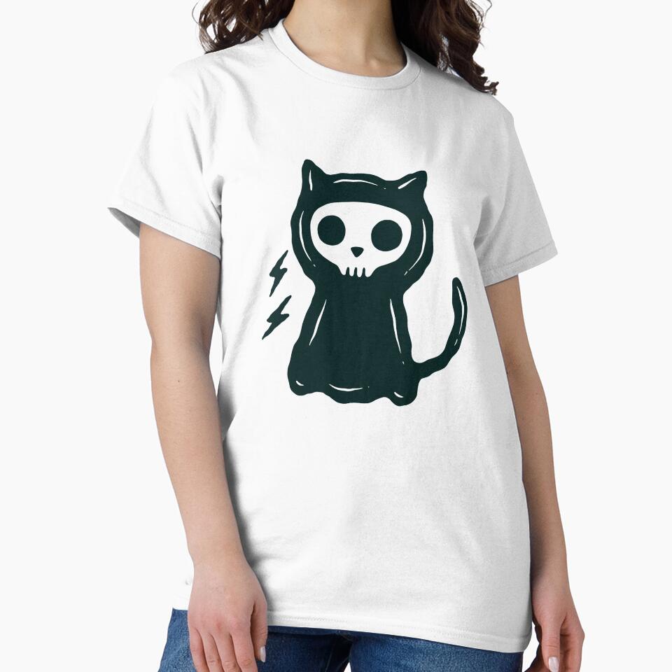 Black cat by The Lines T-Shirts, Hoodie, Sweatshirt | BlankRebels.com (Image 2)
