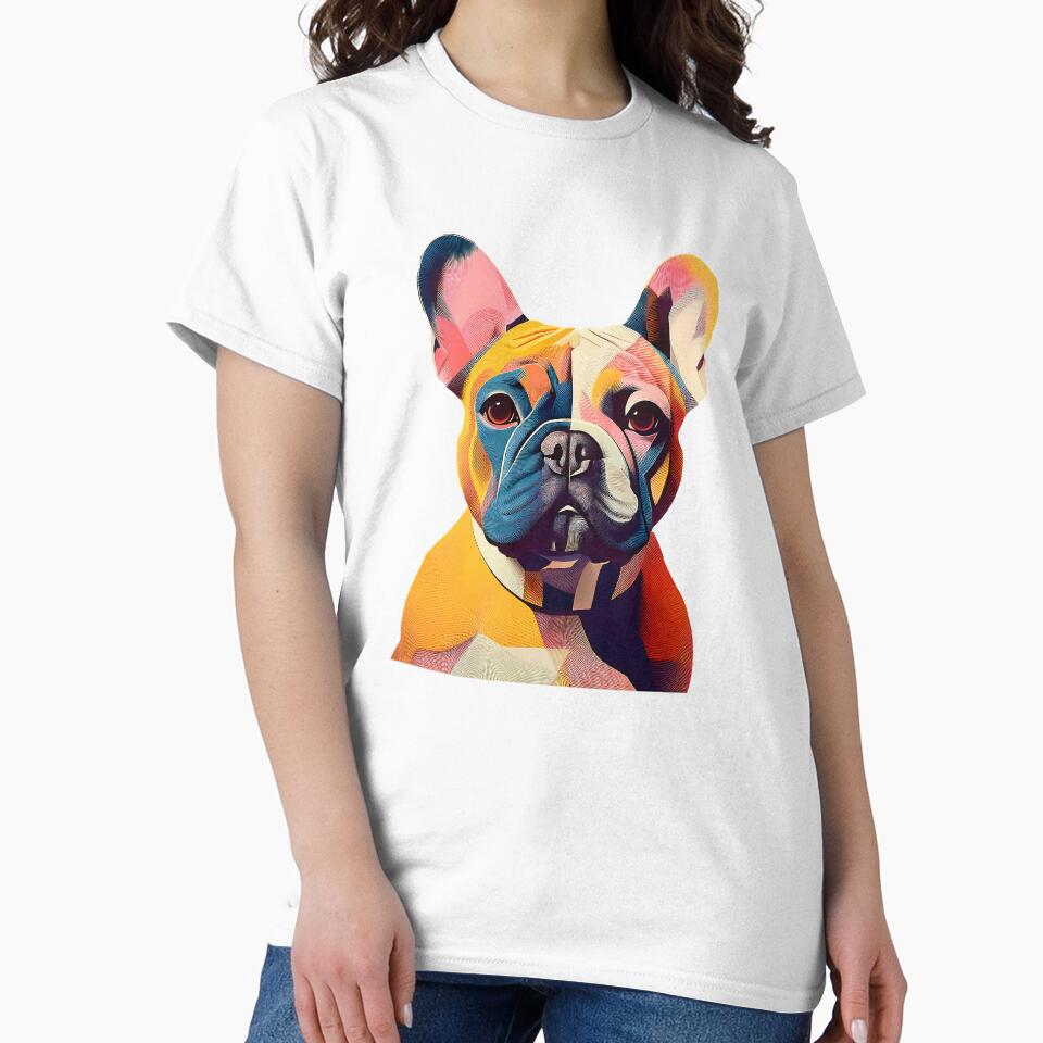 French Bulldog Minimal Bauhaus Art by OzzFrequency T-Shirts, Hoodie, Sweatshirt | BlankRebels.com (Image 2)