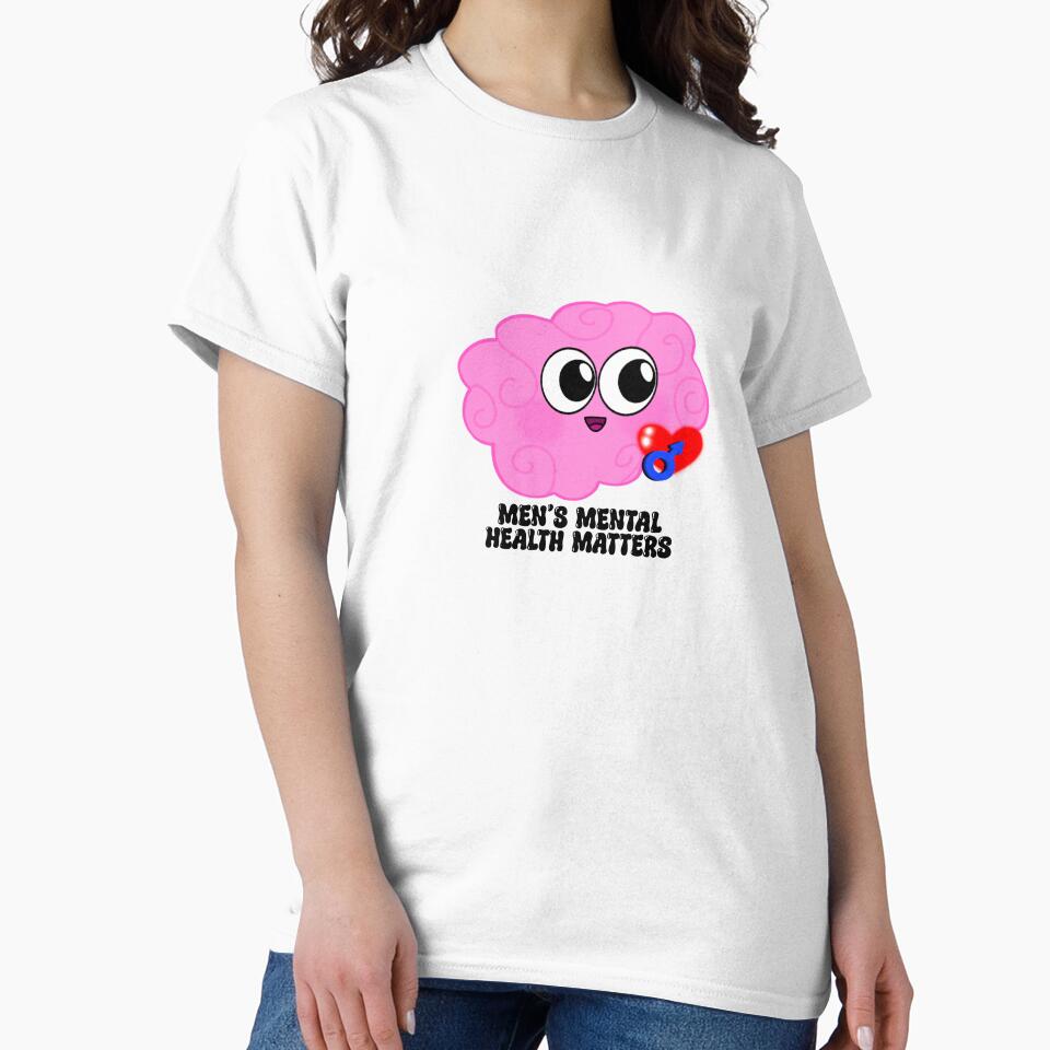 Men’s Mental Health Matters Brain by LaurenEhretArt T-Shirts, Hoodie, Sweatshirt | BlankRebels.com (Image 2)