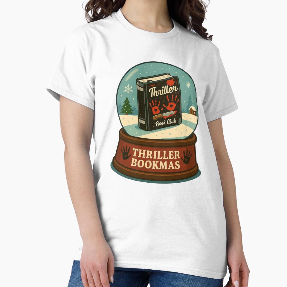 Christmas thriller bookish Snow Globe by BookishEve T-Shirts, Hoodie, Sweatshirt | BlankRebels.com (Image 2)