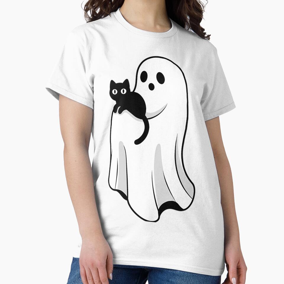 Ghost Holding Black Cat by Mason-Pride T-Shirts, Hoodie, Sweatshirt | BlankRebels.com (Image 2)