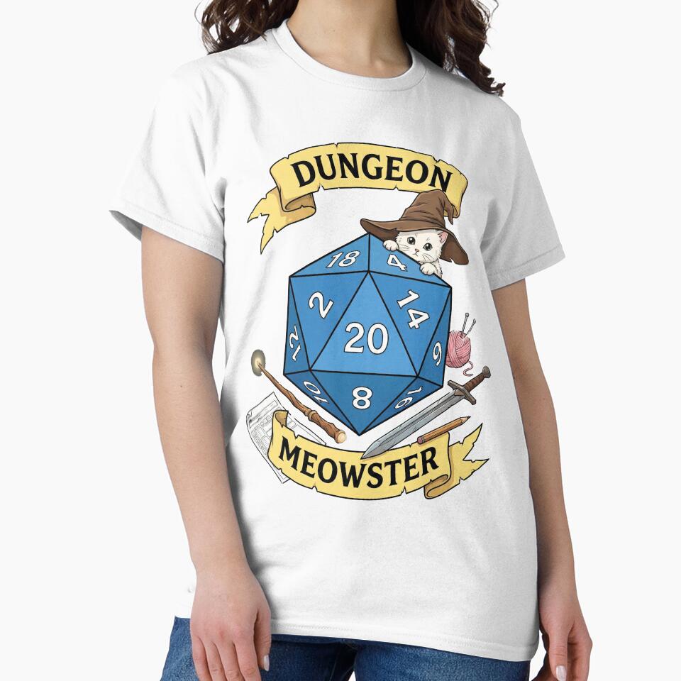 Dungeon Meowster TTRPG Cat by AdyKurniawan T-Shirts, Hoodie, Sweatshirt | BlankRebels.com (Image 2)