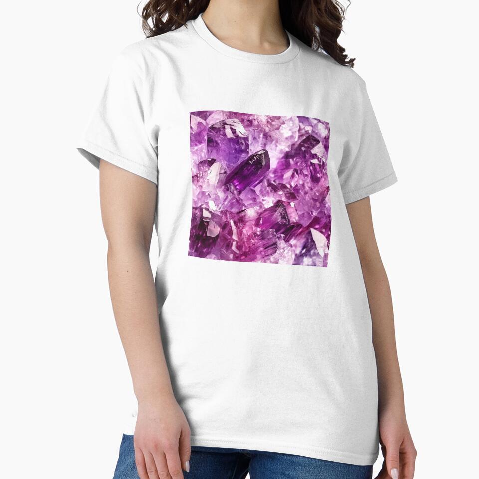 Healing Amethyst Crystal, Crown Chakra Protection by helgekerler T-Shirts, Hoodie, Sweatshirt | BlankRebels.com (Image 2)