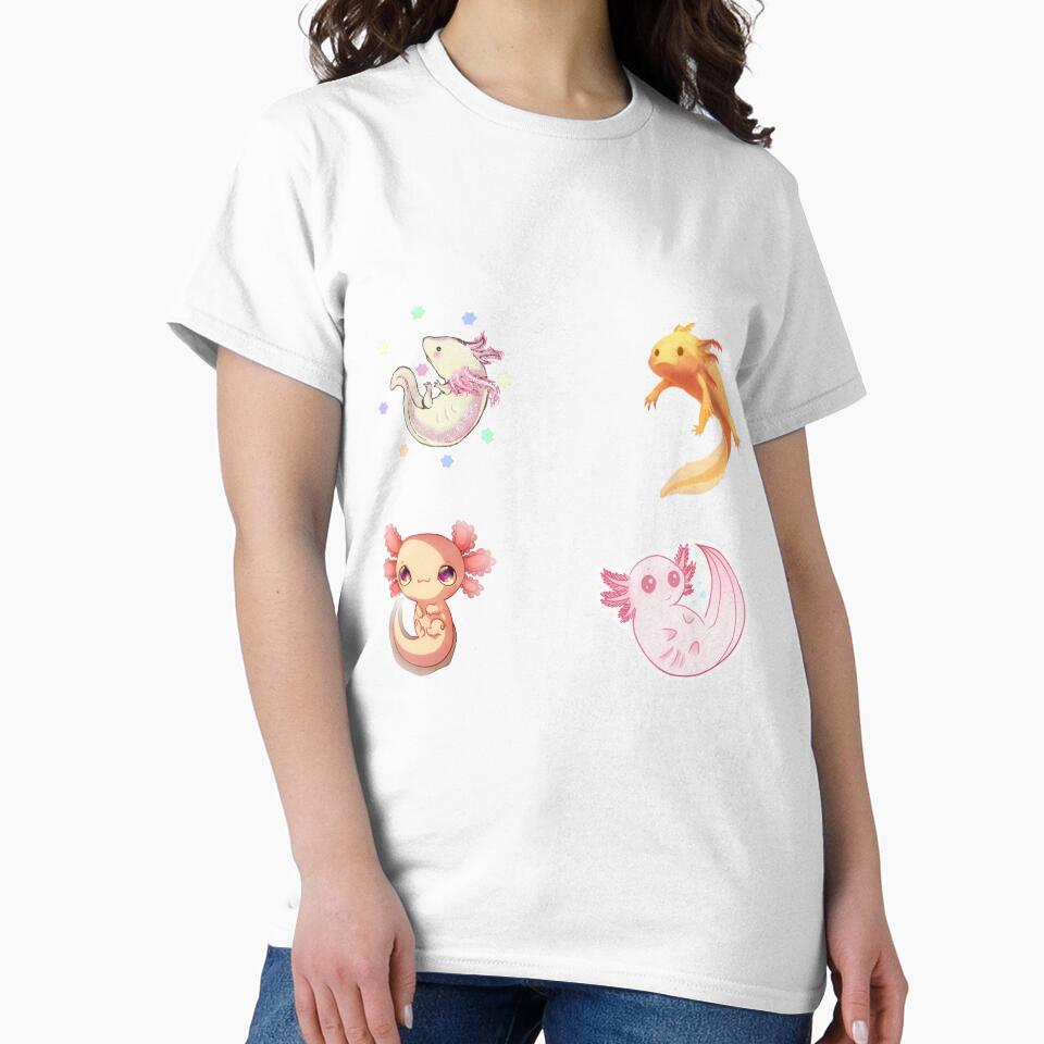 Cute Axolotl by LunaticArtWork T-Shirts, Hoodie, Sweatshirt | BlankRebels.com (Image 2)