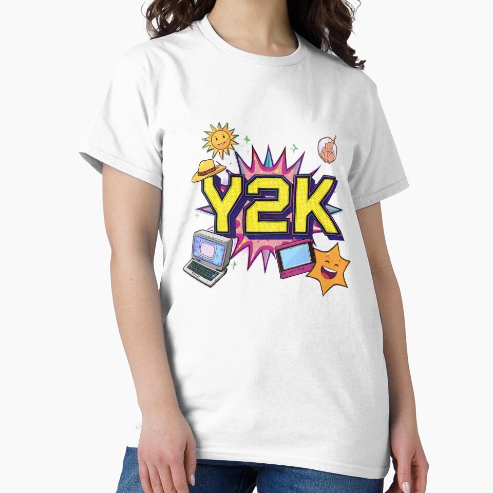 “Y2K Throwbacks – Retro 2000s Aesthetic T-Shirt” by rsuniquestyle Hoodie, Sweatshirt | BlankRebels.com (Image 2)