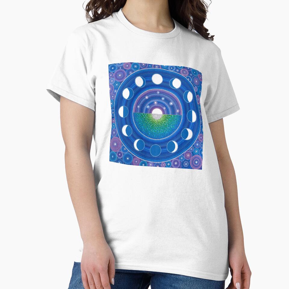 Moon Phase Mandala by Elspeth McLean T-Shirts, Hoodie, Sweatshirt | BlankRebels.com (Image 2)