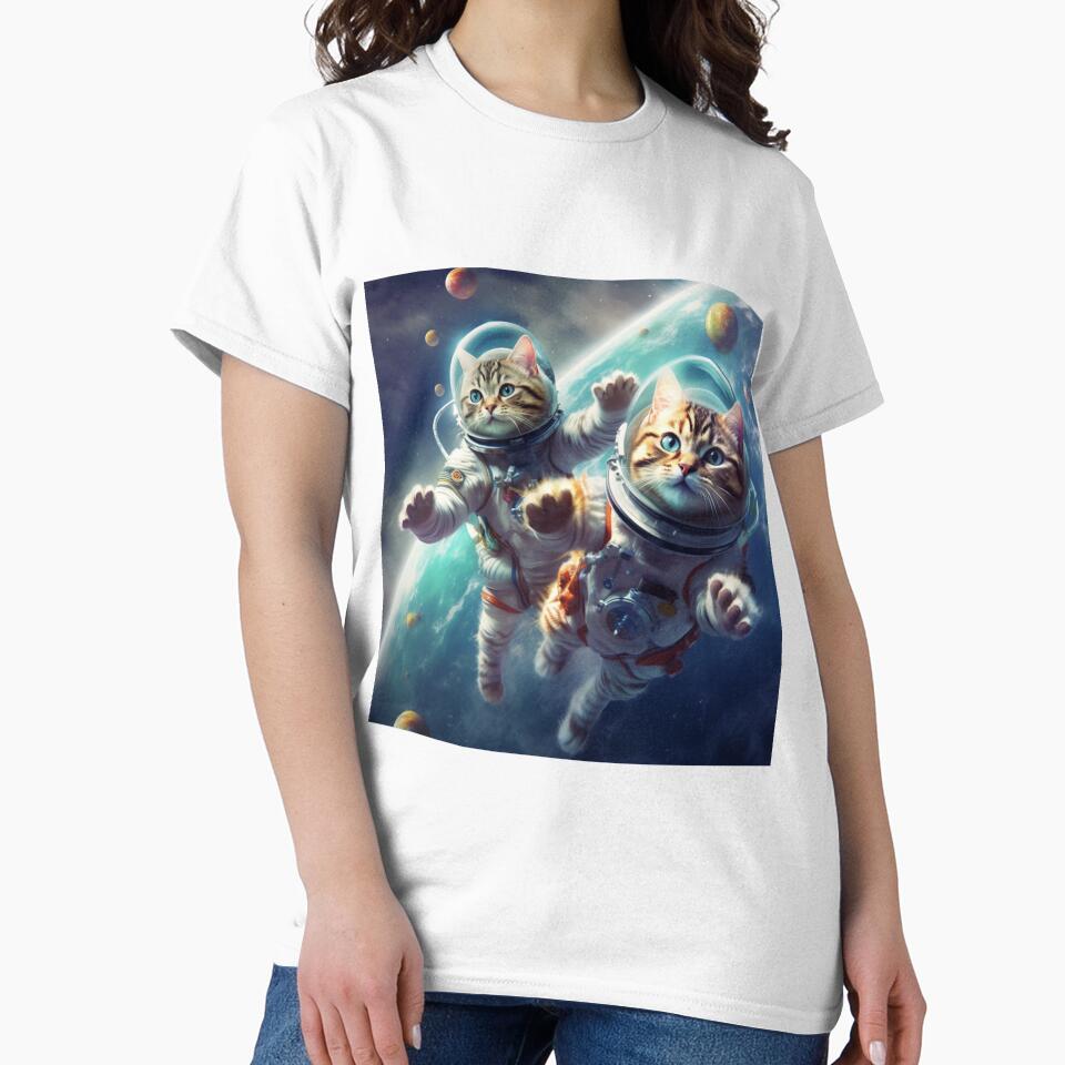 cats in space by densok T-Shirts, Hoodie, Sweatshirt | BlankRebels.com (Image 2)