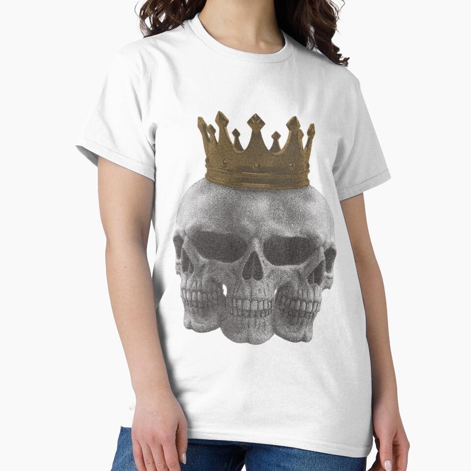 Crowned Skull King Dark Gothic Royal Skull Art by CynicalGear T-Shirts, Hoodie, Sweatshirt | BlankRebels.com (Image 2)