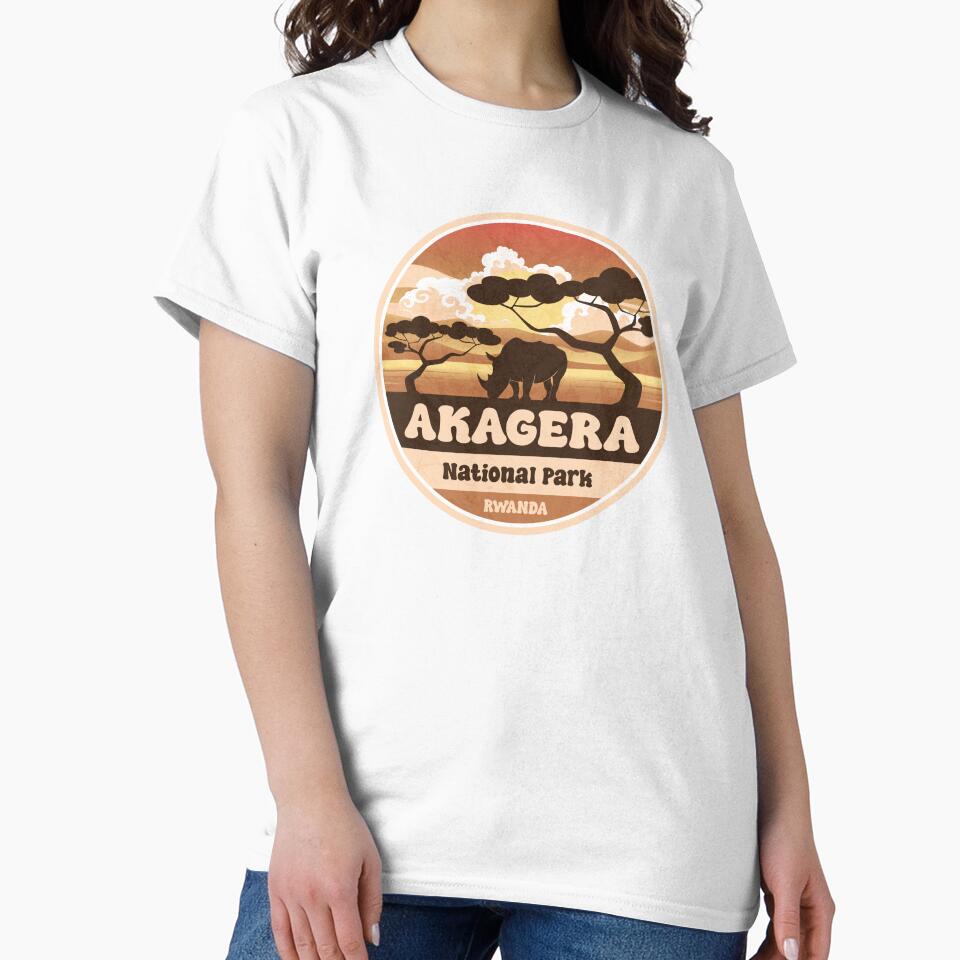 Akagera National Park Rwanda Vintage Safari Graphic by CynthiaGraphics