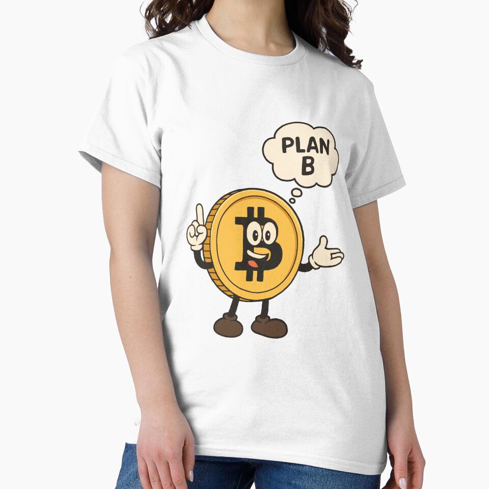Plan B Bitcoin Buddy – Cheeky Crypto Cartoon by Latitude 1°N T-Shirts, Hoodie, Sweatshirt | BlankRebels.com (Image 2)