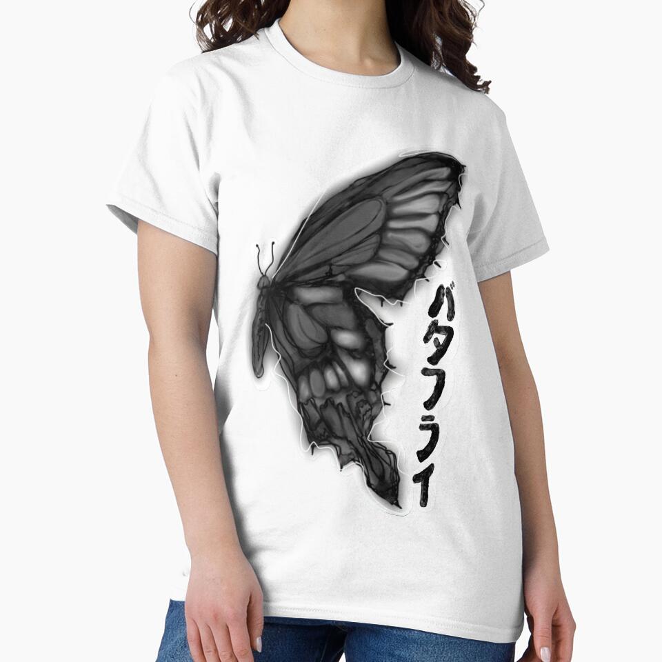 y2k Japanese butterfly by Biskit222 T-Shirts, Hoodie, Sweatshirt | BlankRebels.com (Image 2)