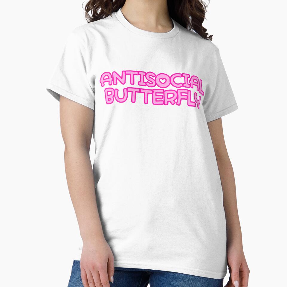 Antisocial Butterfly (text only) by aurora-borealis T-Shirts, Hoodie, Sweatshirt | BlankRebels.com (Image 2)