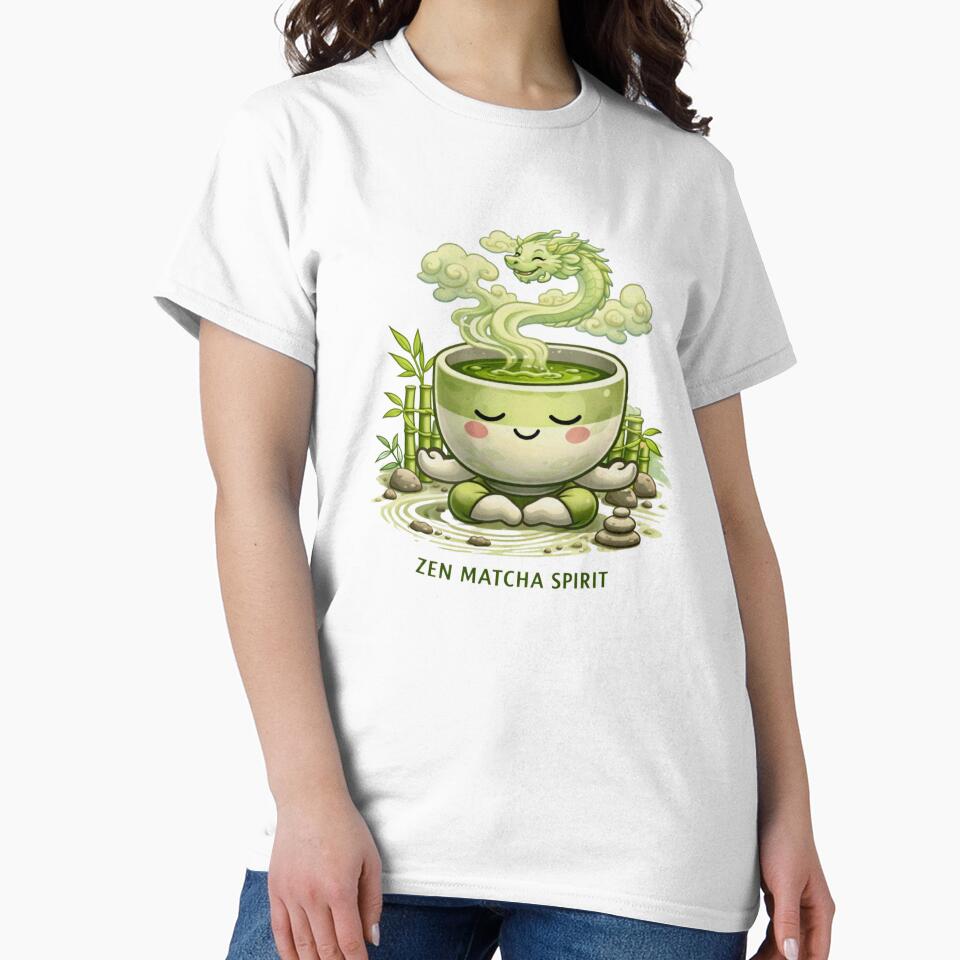 Japan Zen Matcha Spirit - Cute Kawaii by Myra365Art T-Shirts, Hoodie, Sweatshirt | BlankRebels.com (Image 2)