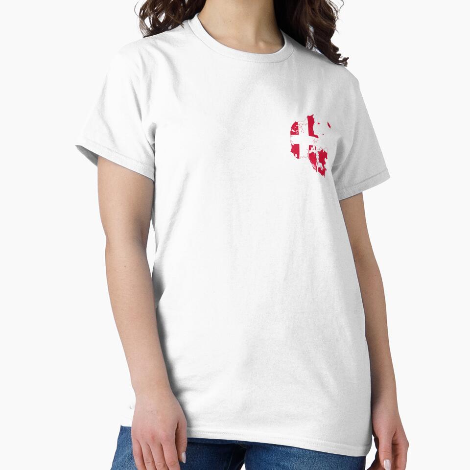 Denmark Flag Map by feether-store