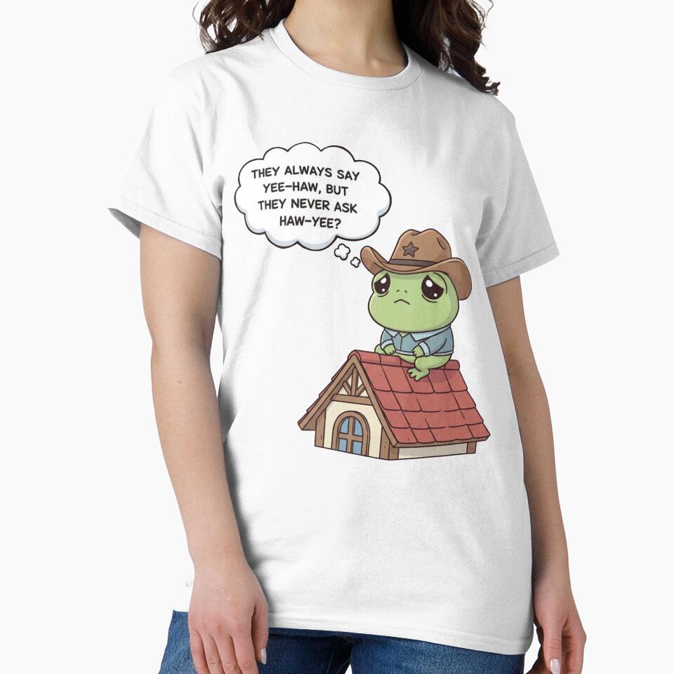 Sad Cowboy Frog Meme – Anti-Design Cartoon by Whisky1111 T-Shirts, Hoodie, Sweatshirt | BlankRebels.com (Image 2)