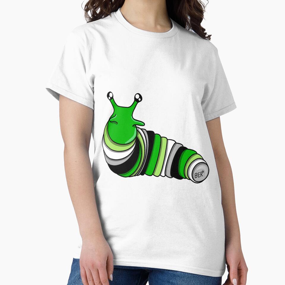 Aromantic Pride Fidget Slug by SentABear T-Shirts, Hoodie, Sweatshirt | BlankRebels.com (Image 2)