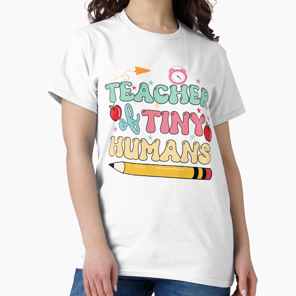 Teacher Of Tiny Humans by dooddles T-Shirts, Hoodie, Sweatshirt | BlankRebels.com (Image 2)