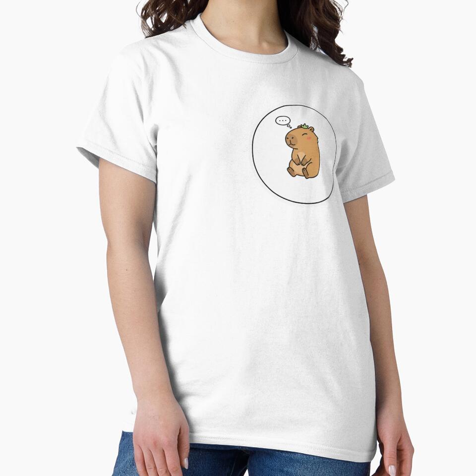 Capybara  Cute Minimalista by Studioyasmin T-Shirts, Hoodie, Sweatshirt | BlankRebels.com (Image 2)
