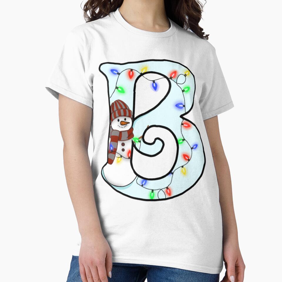 Holiday themed letter B by Artistkhg T-Shirts, Hoodie, Sweatshirt | BlankRebels.com (Image 2)