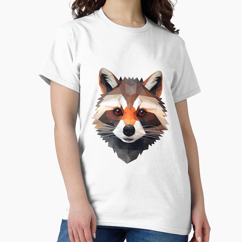 Raccoon - Geometric Patterns, trash panda by Vansky-Art T-Shirts, Hoodie, Sweatshirt | BlankRebels.com (Image 2)