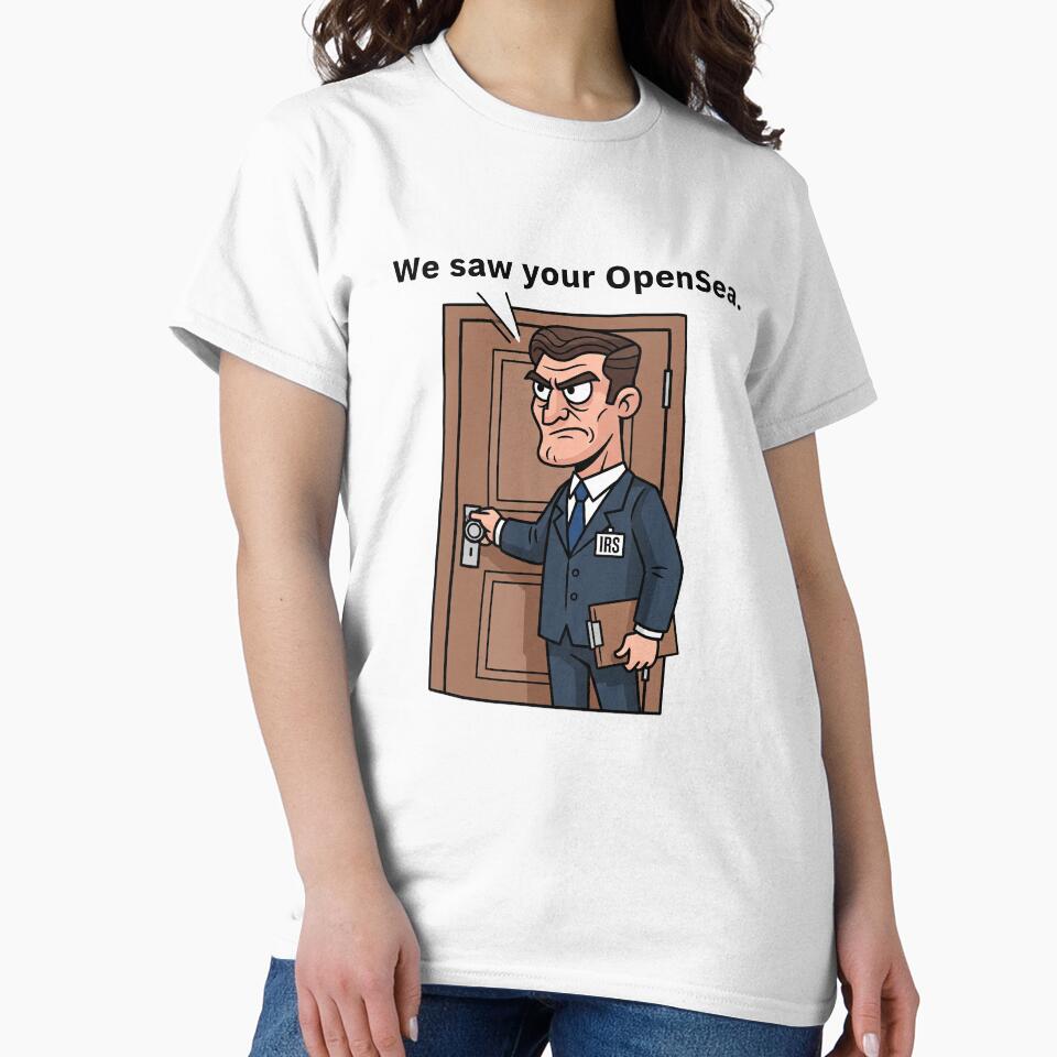 IRS Agent Meme – We Saw Your OpenSea (Funny Crypto Tax Shirt) by vibezy Hoodie, Sweatshirt | BlankRebels.com (Image 2)
