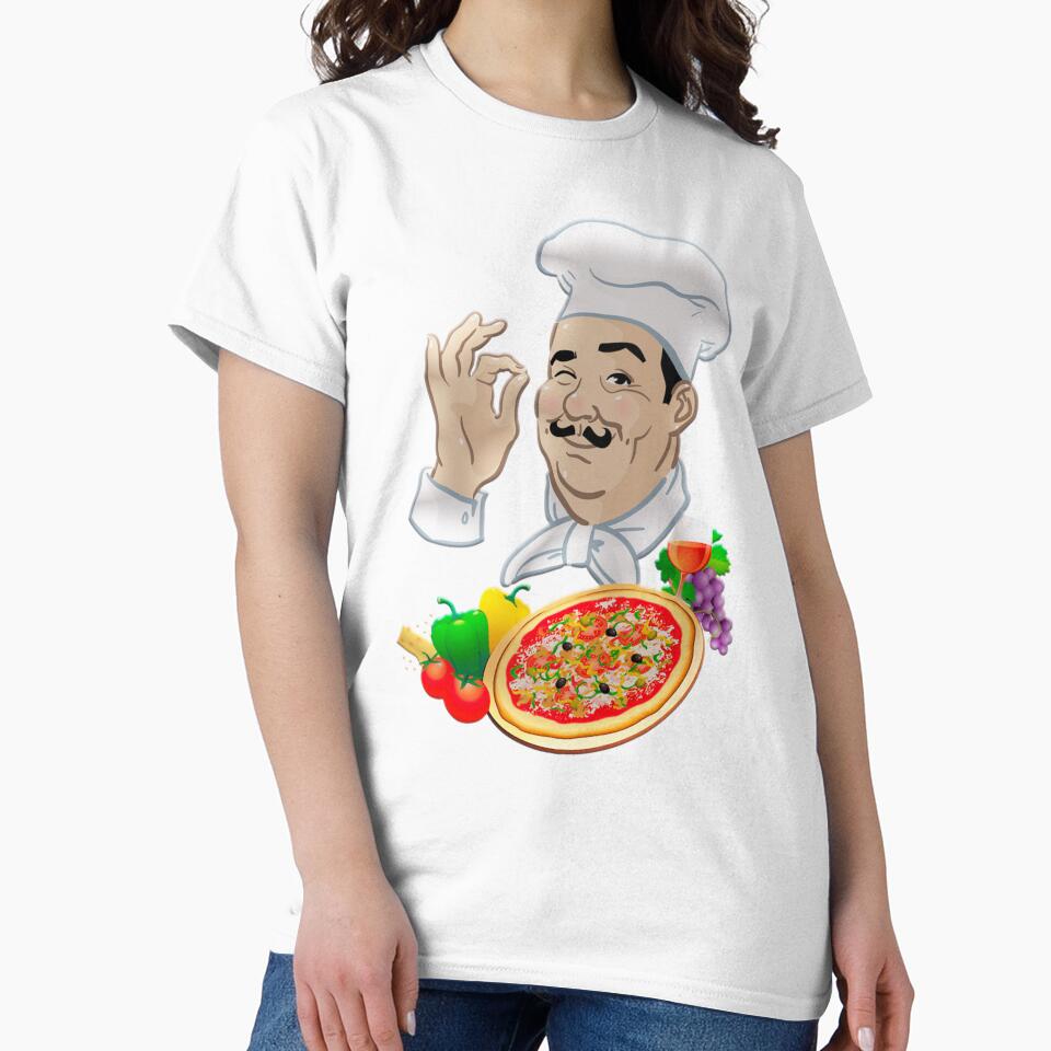 Chef and Big Italian Pizza by OnlyBlissDesign T-Shirts, Hoodie, Sweatshirt | BlankRebels.com (Image 2)