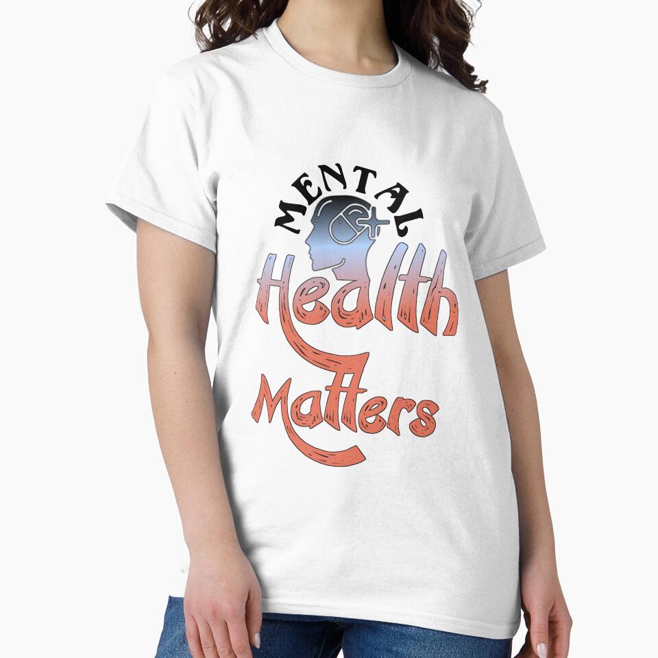 Mental health matters, colorful original slogan,,V777. by Chakilogy T-Shirts, Hoodie, Sweatshirt | BlankRebels.com (Image 2)