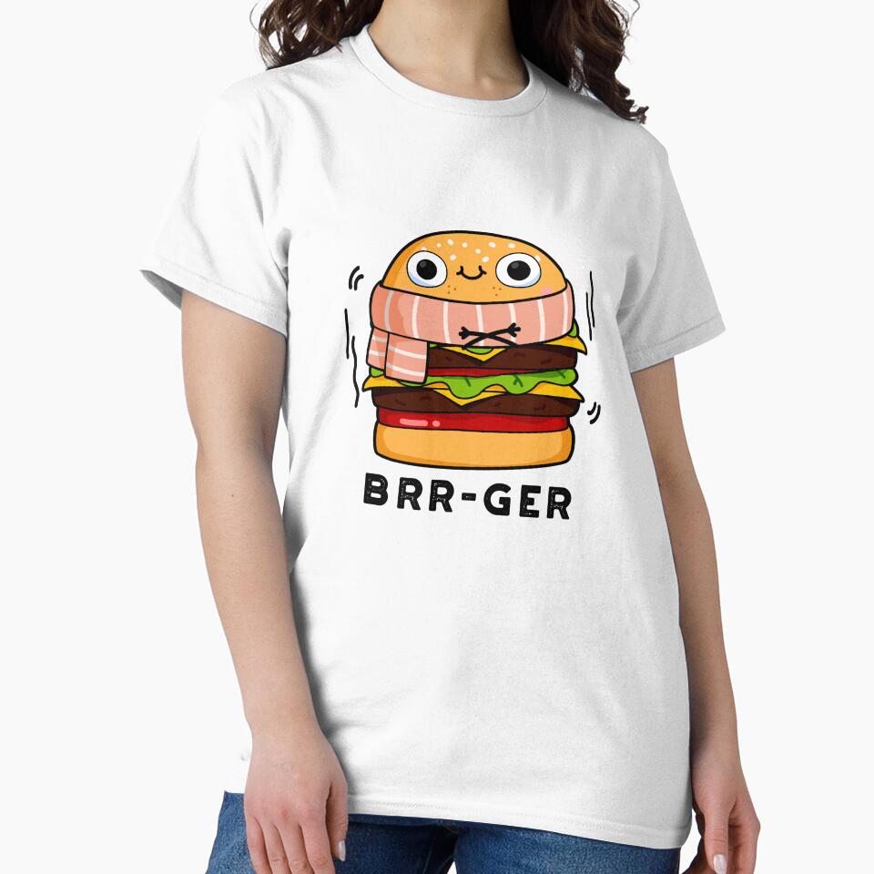 Brr-ger Funny Burger Puns by punnybone T-Shirts, Hoodie, Sweatshirt | BlankRebels.com (Image 2)