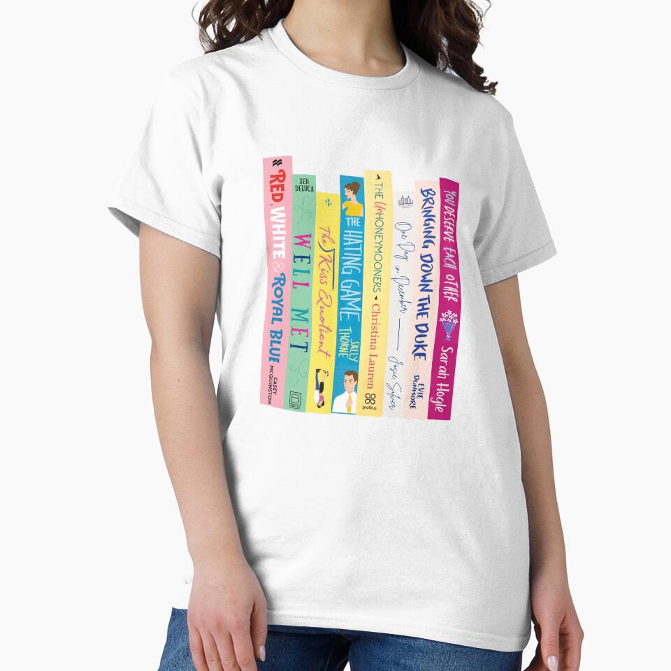 Romance Book Stack by erinaceous T-Shirts, Hoodie, Sweatshirt | BlankRebels.com (Image 2)