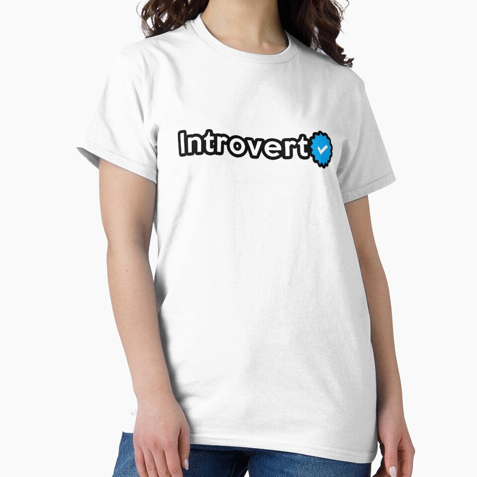 Introvert Funny Typography by Pixel & Petal T-Shirts, Hoodie, Sweatshirt | BlankRebels.com (Image 2)