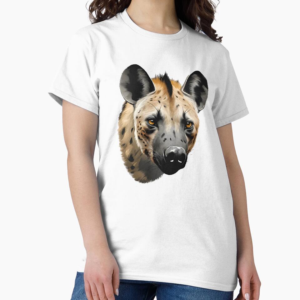 Wild Hyena Portrait 3 by Tom-Johnson T-Shirts, Hoodie, Sweatshirt | BlankRebels.com (Image 2)
