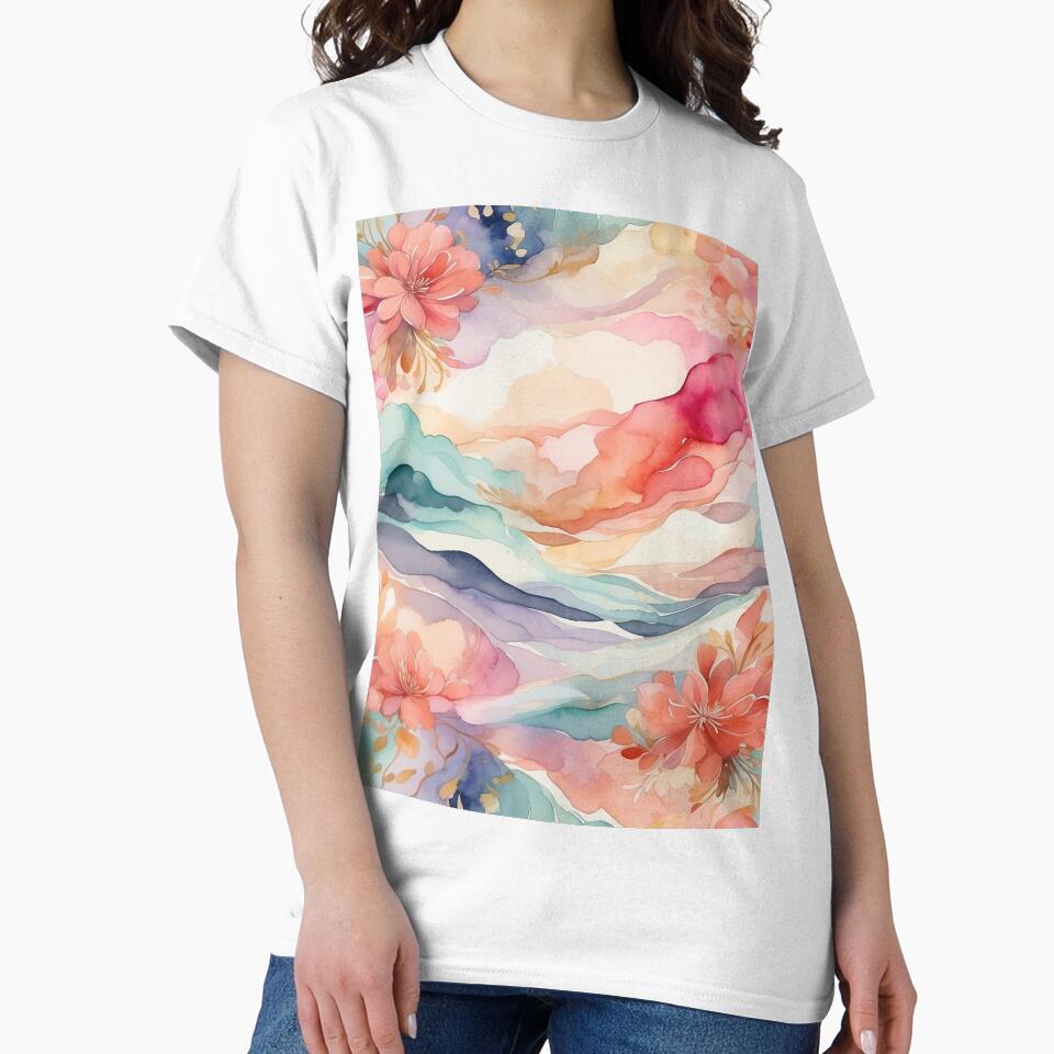 Floral watercolor by glooballcenter T-Shirts, Hoodie, Sweatshirt | BlankRebels.com (Image 2)