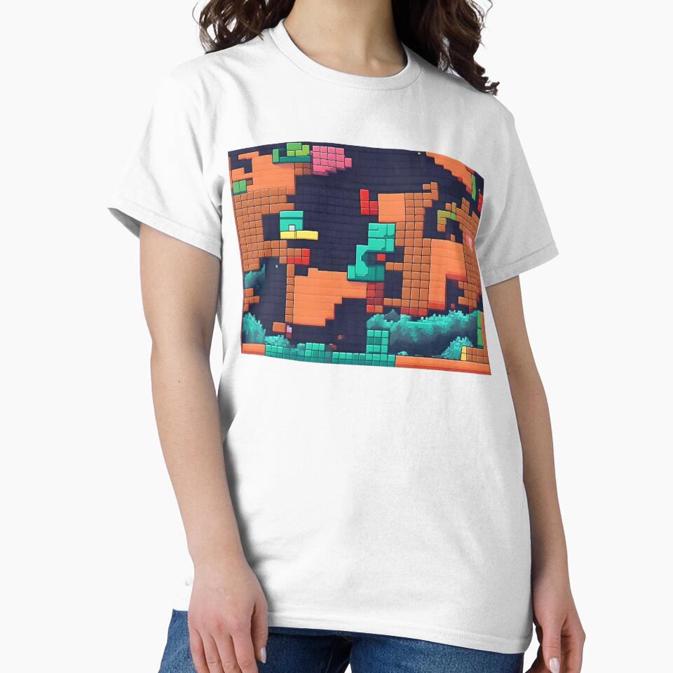 Pixelated Game Play Inspired Abstract Art by Esterlane T-Shirts, Hoodie, Sweatshirt | BlankRebels.com (Image 2)