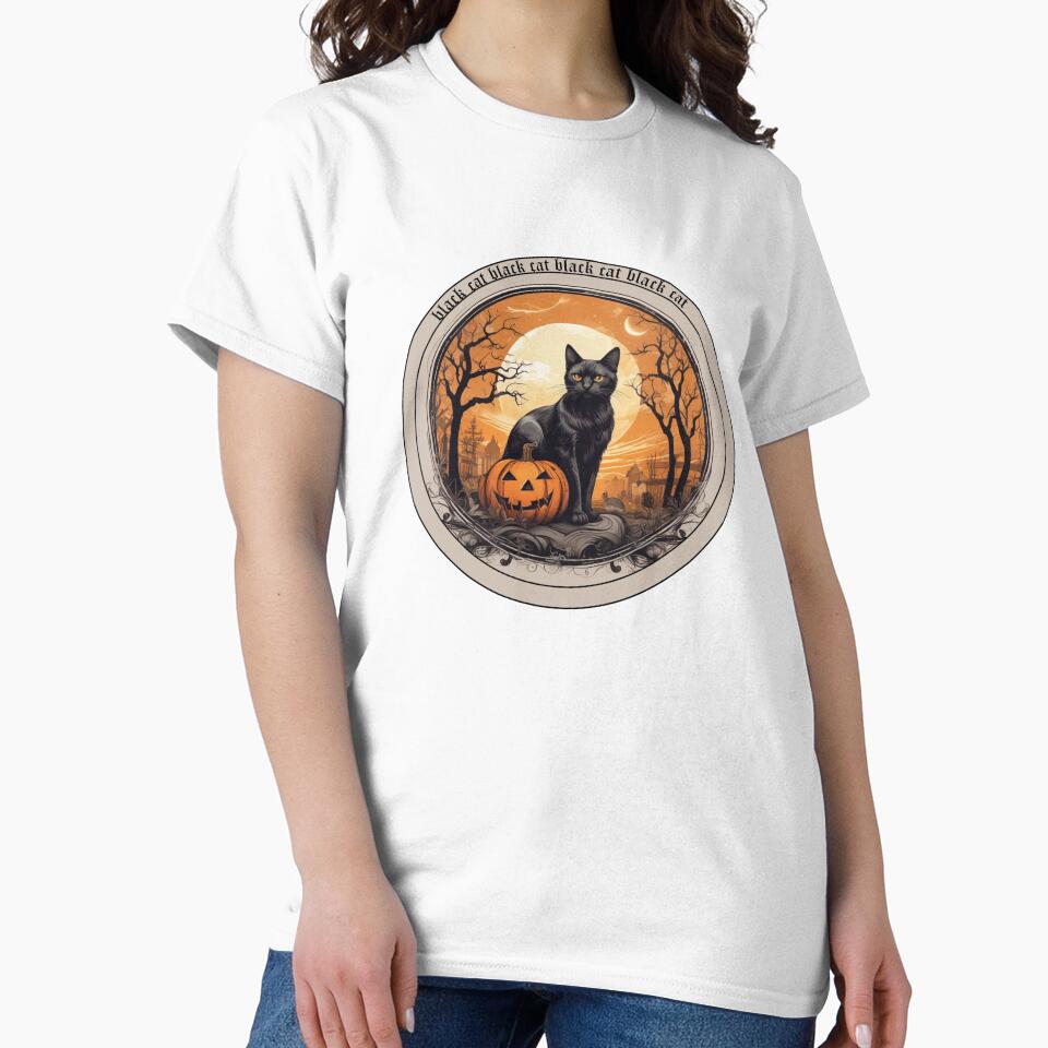 Halloween Black Cat by RjSauceda T-Shirts, Hoodie, Sweatshirt | BlankRebels.com (Image 2)