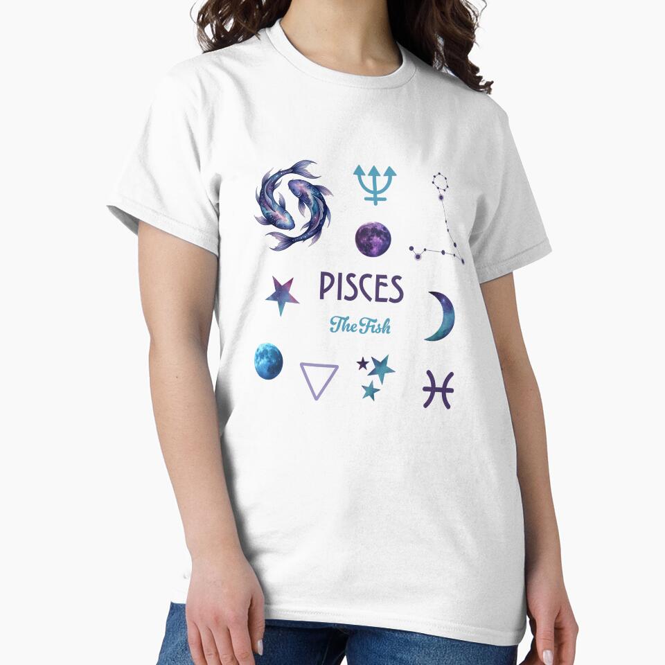 Pisces Zodiac Collection by maboles T-Shirts, Hoodie, Sweatshirt | BlankRebels.com (Image 2)