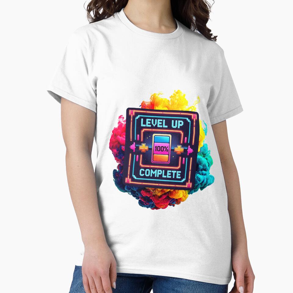 Level Up Complete arcade style by SloganSauce T-Shirts, Hoodie, Sweatshirt | BlankRebels.com (Image 2)