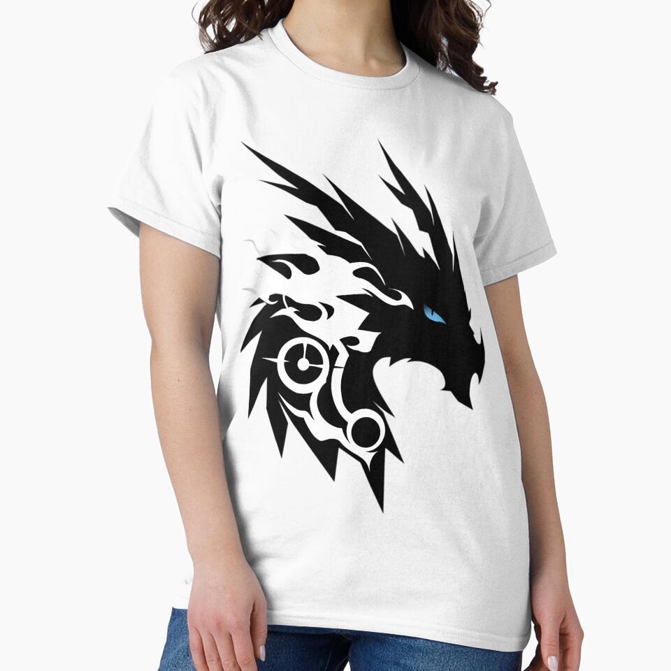 Cyber Dragon Eye – Futuristic Tribal Dragon Emblem by Dyan4 T-Shirts, Hoodie, Sweatshirt | BlankRebels.com (Image 2)