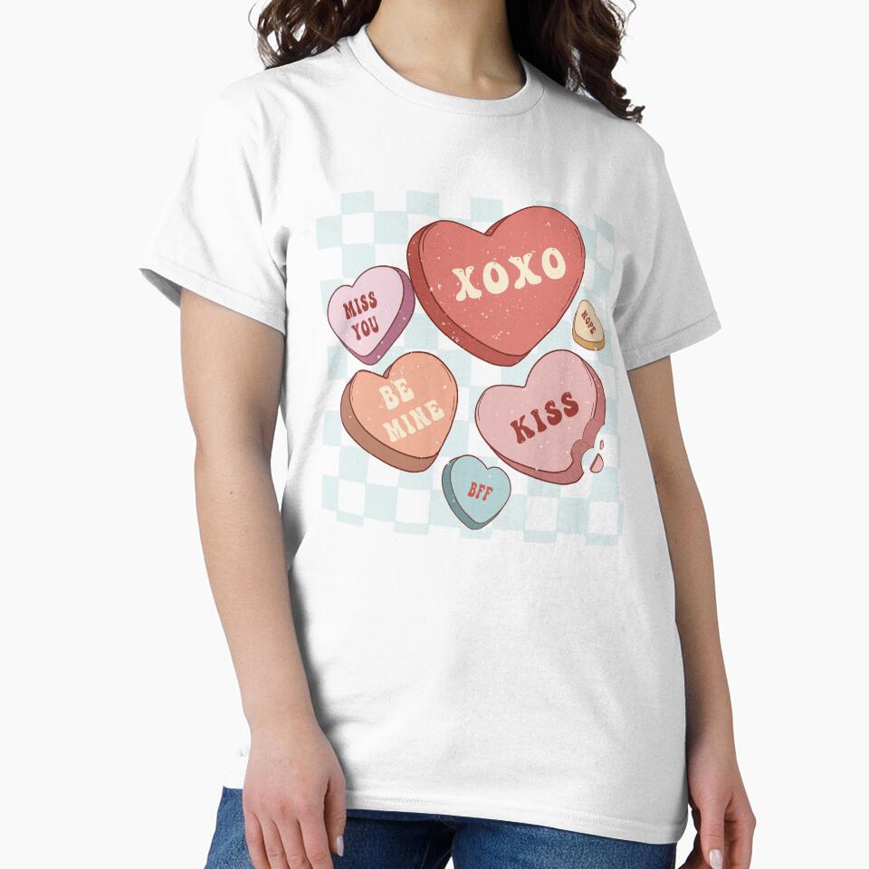 retro valentine heart candy vintage design by PERsonalthreads T-Shirts, Hoodie, Sweatshirt | BlankRebels.com (Image 2)